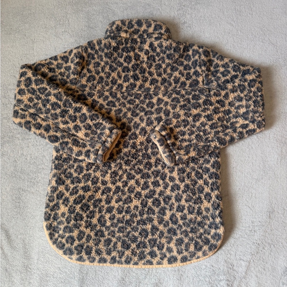 Abercrombie & Fitch Leopard Sherpa
Jacket Womens M Half Zip Fleece Cozy
Y2K - Picture 4 of 14